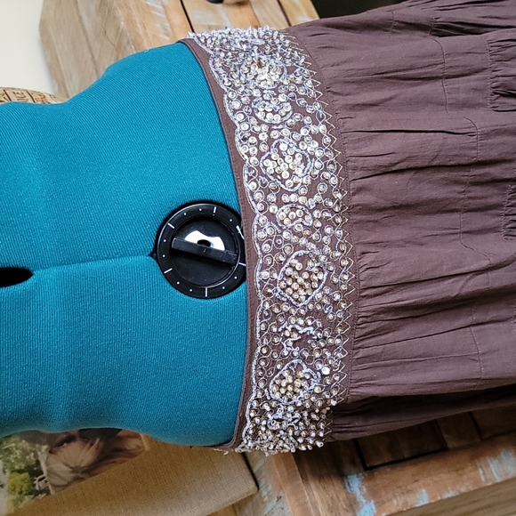 Vintage BCBGMaxazria Boho Skirt - SZ M - Picture 4 of 10